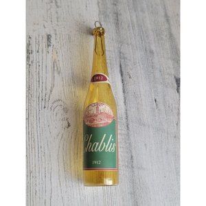 Scf Chablis 1912 wine glass bottle ornament Xmas vintage